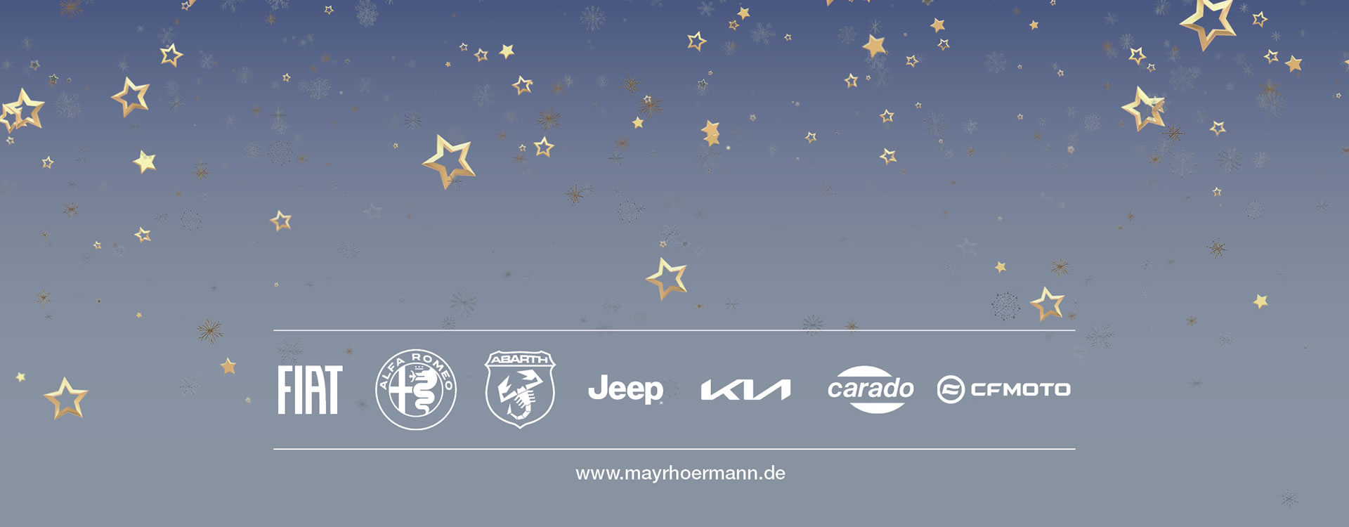 Frohe Weinachten wünscht das Autohaus Mayrhörmann GmbH