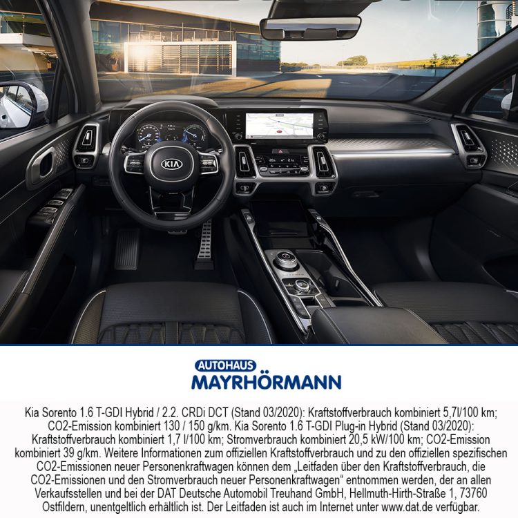 Kia Sorento 2020 360 Grad Interieur Innenraum