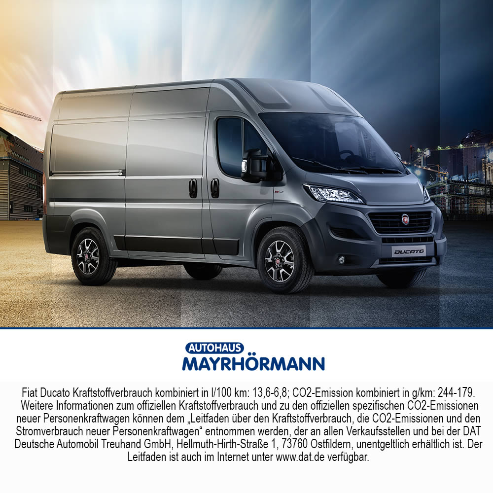 Auto des Monats 04-2020 Fiat Professional Ducato // Autohaus Mayrhörmann GmbH