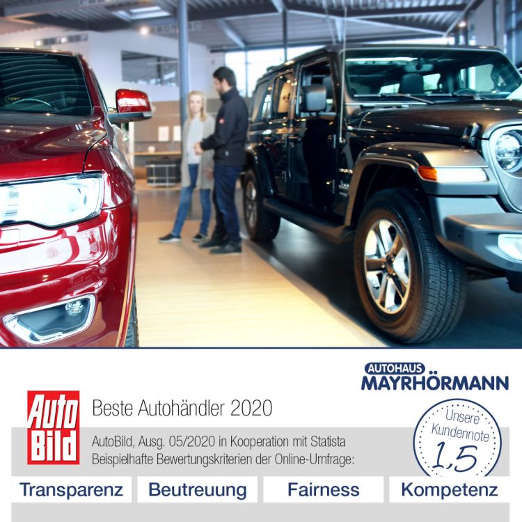 Beste Autohändler 2020 AutoBild – Autohaus Mayrhörmann GmbH