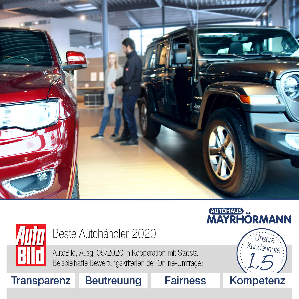 Beste Autohändler 2020 AutoBild - Autohaus Mayrhörmann GmbH