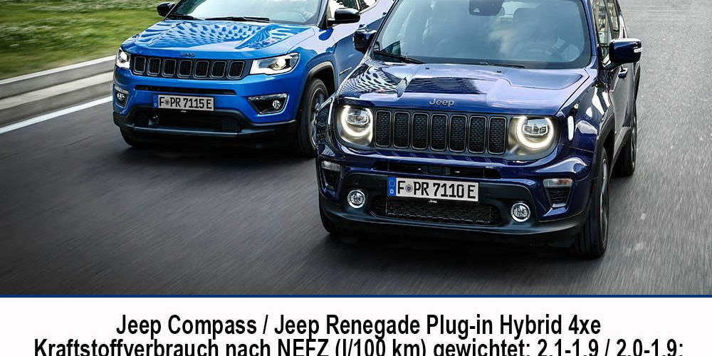 Auto des Monats 09-2020 Jeep Compass Jeep Renegade Plug-in Hybrid 4xe – Blog News