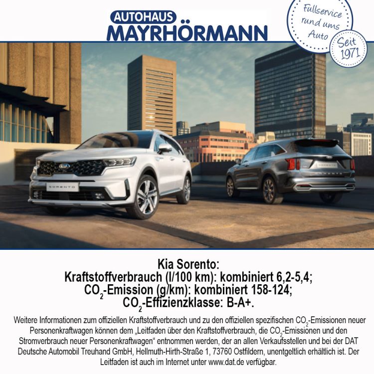 Auto des Monats 10-2020 Kia Sorento – Blog News