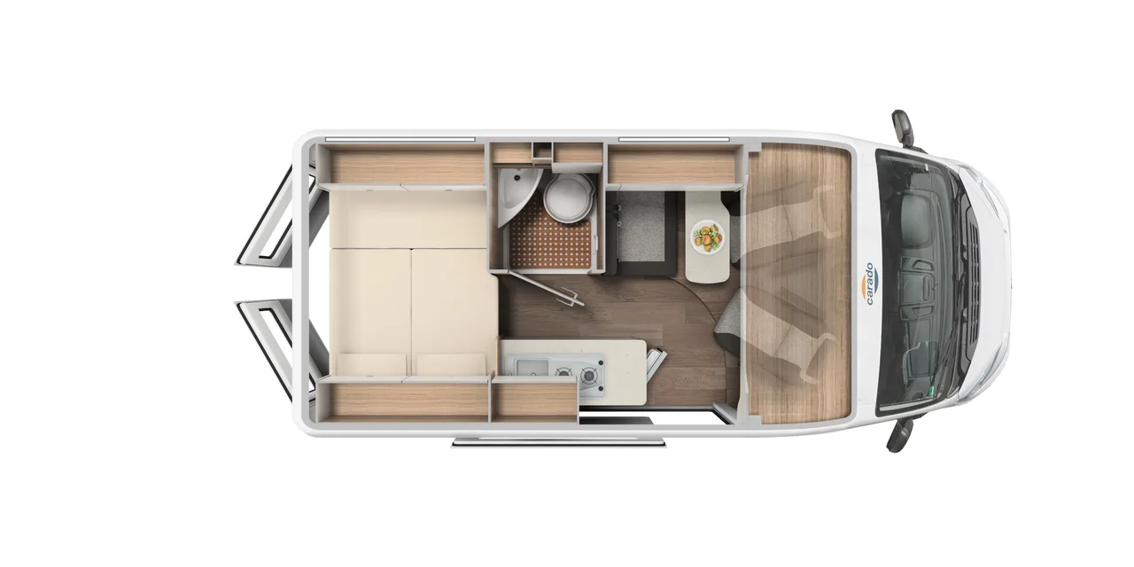 Wohnmobil in Augsburg kaufen - Carado Camper Van CV540 MJ 2021 Grundriss