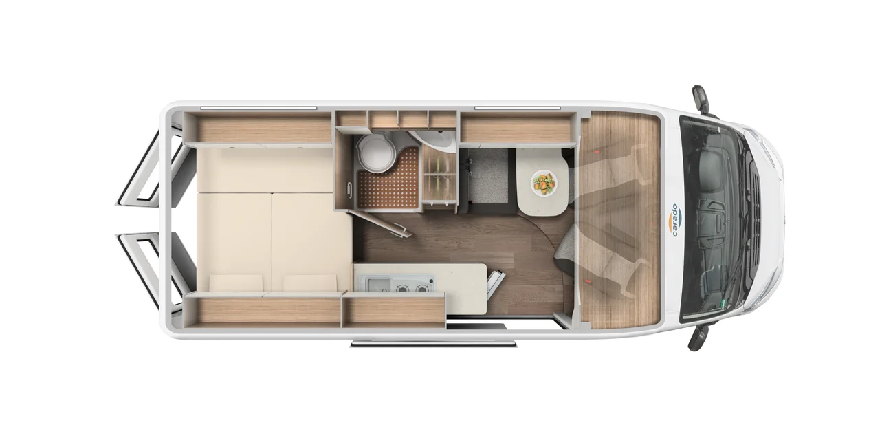 Wohnmobil in Augsburg kaufen - Carado Camper Van CV600 MJ 2021 Grundriss