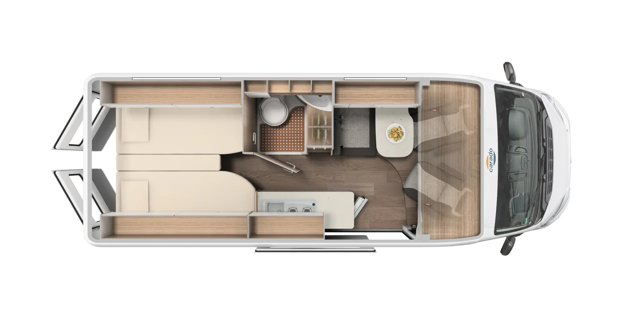 Wohnmobil in Augsburg kaufen - Carado Camper Van CV640 MJ 2021 Grundriss