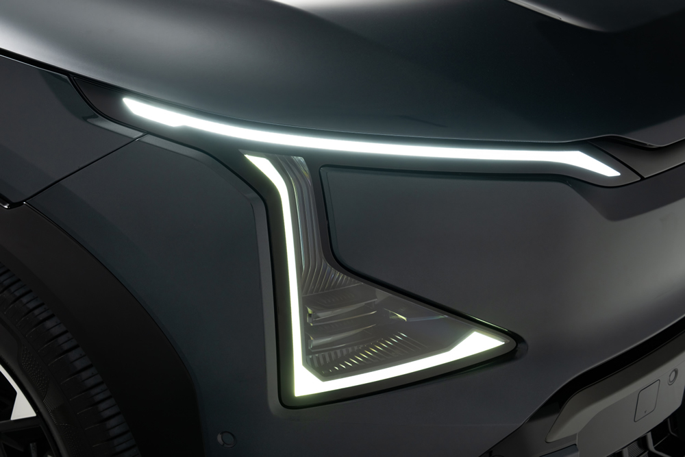 Kia EV5 2026 Detail Frontdesign Kia EV5 2026 Detail Frontdesign im Autohaus Mayrhörmann GmbH